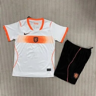 26-27 Netherlands Away Kids Soccer Jerseys