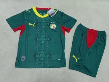 26-27 Senegal uitwedstrijd voetbalshirts voor kinderen