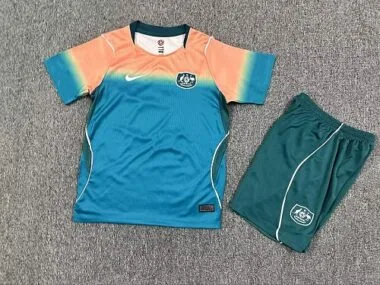 Camisetas de fútbol para niños de la selección de Australia (26-27), para partidos fuera de casa