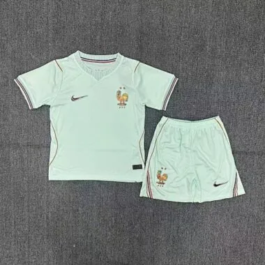 26-27 France Away Kids Soccer Jerseys