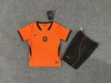 2026 World Cup Netherlands Home Kids Soccer Jerseys
