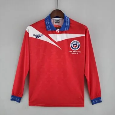 1998 Chile Home Retro Long Sleeve Soccer Jerseys
