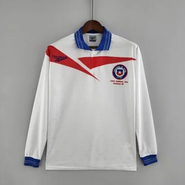1998 Chile Away Retro Long Sleeve Soccer Jerseys