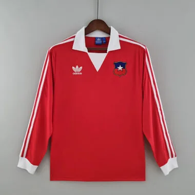 1982 Chile Home Long Sleeve Retro Soccer Jerseys