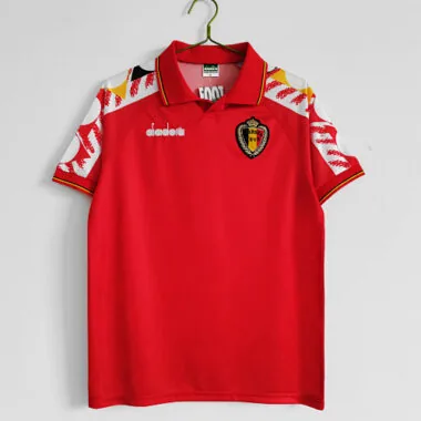 1995 Belgium Home Retro Soccer Jerseys out of stock