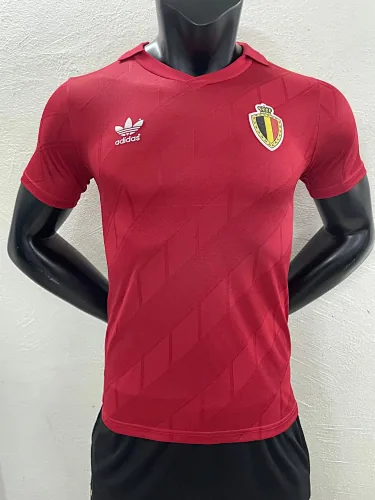 1986 Belgium Retro Player Version Soccer Jerseys
