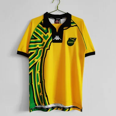 Retro voetbalshirts van het Jamaicaanse nationale elftal uit 1998