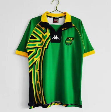 Retro voetbalshirts voor uitwedstrijden tegen Jamaica uit 1998