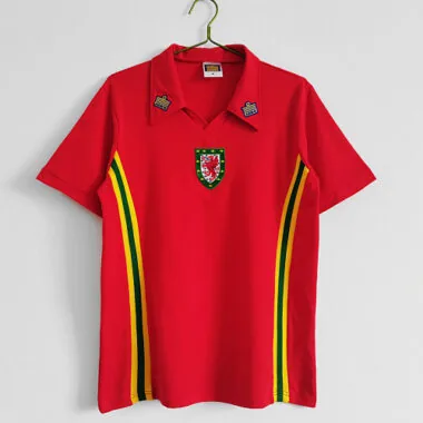 1976/79 Wales Home Retro Soccer Jerseys