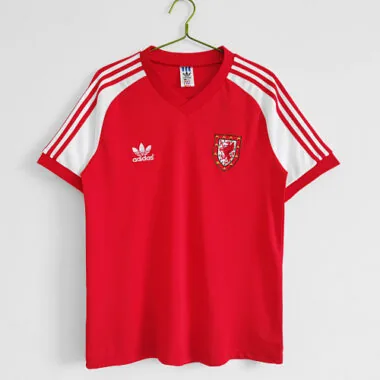 1982 Wales Home Retro Soccer Jerseys