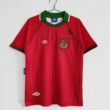 94/96 Wales Home Retro Soccer Jerseys