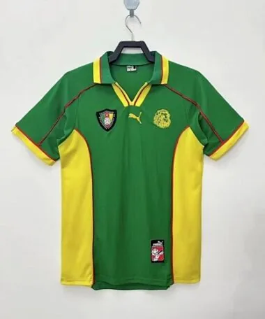 1998 Cameroon Home Retro Soccer Jerseys