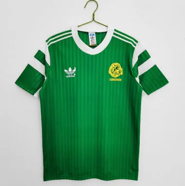 1990 Cameroon Home Retro Soccer Jerseys