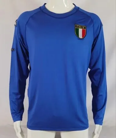 2000 Italy Home Retro Long Sleeve Soccer Jerseys