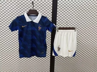 2026 France Home Kids Soccer Jerseys