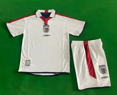 2004 England Home Kids Soccer Jerseys