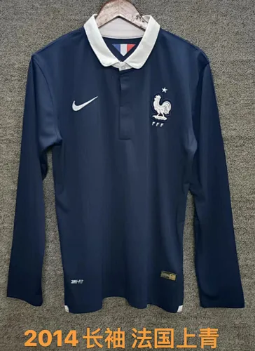 2014 France Home Retro Soccer Jerseys