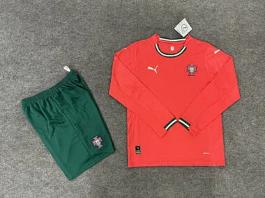 25-26 Portugal Home Kids Soccer Jerseys