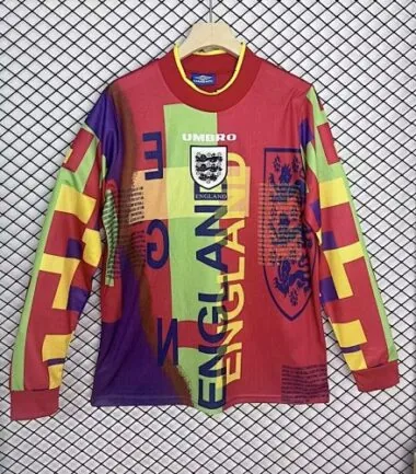 1996 England Goalkeeper Retro Soccer Jerseys