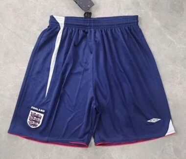 2006 England Home Retro Soccer Shorts
