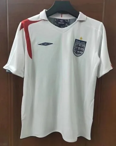 2010 England Home Retro Soccer Jerseys