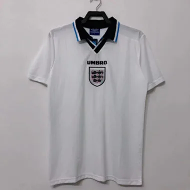 1996 England Home Retro Soccer Jerseys