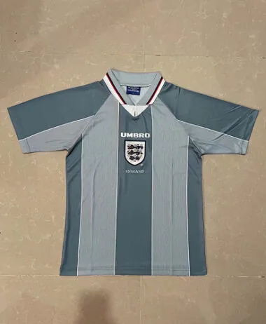 1996 England Away Retro Soccer Jerseys