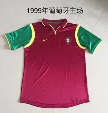 1998 Portugal Home Retro Soccer Jerseys