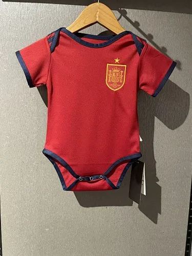 2024 Spanje thuisvoetbalshirts voor baby’s