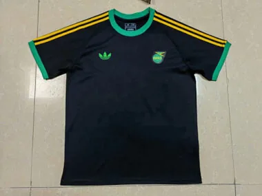 2024 Jamaica zwarte voetbalshirts S-4XL