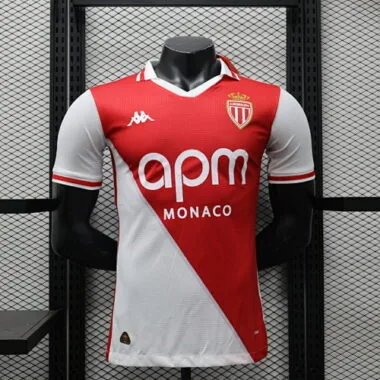 2024 Monaco Home Player Version Soccer Jerseys