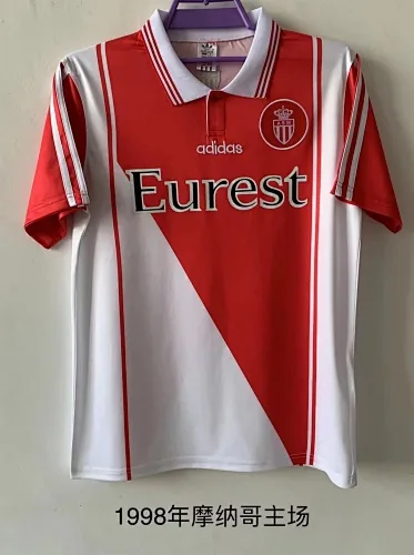 1998 Monaco Home Retro Soccer Jerseys