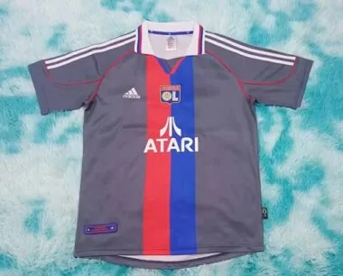 2001/02 Lyon Away Retro Soccer Jerseys