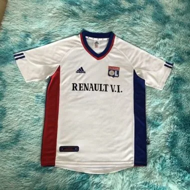 2001/02 Lyon Home Retro Soccer Jerseys