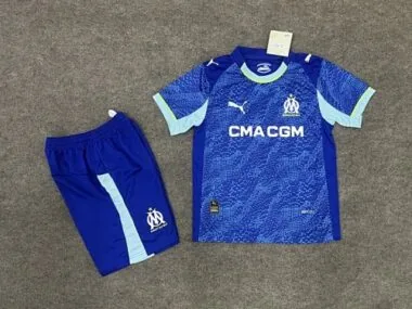 25-26 Marseille Third Kids Soccer Jerseys