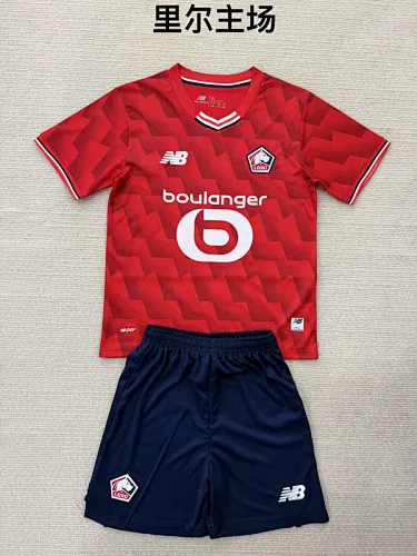 25-26 Lille Home Kids Soccer Jerseys