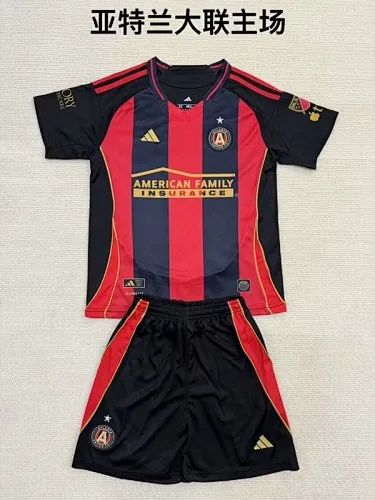 25-26 Atalanta Home Kids Soccer Jerseys