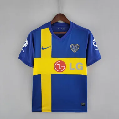 09/10 Boca Home Retro Soccer Jerseys