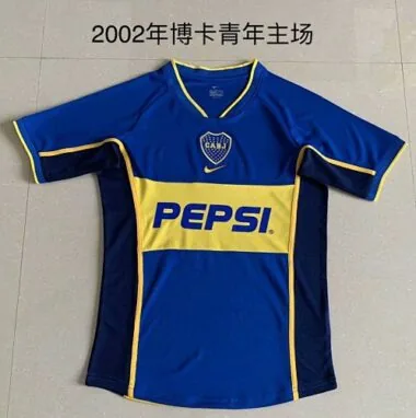 2002 Boca Home Retro Soccer Jerseys