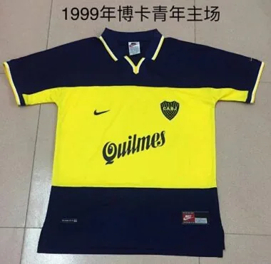 1990 Boca Junior Home Retro Soccer Jerseys
