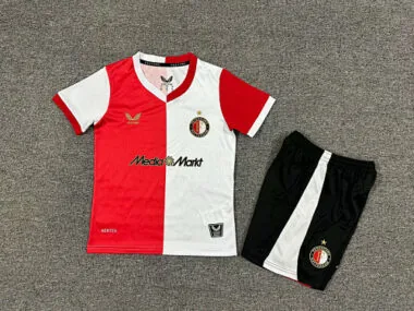 25-26 Feyenoord Home Kids Soccer Jerseys