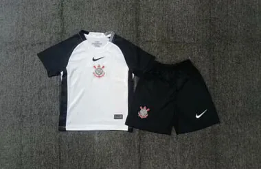 25-26 Corinthians Home Kids Soccer Jerseys