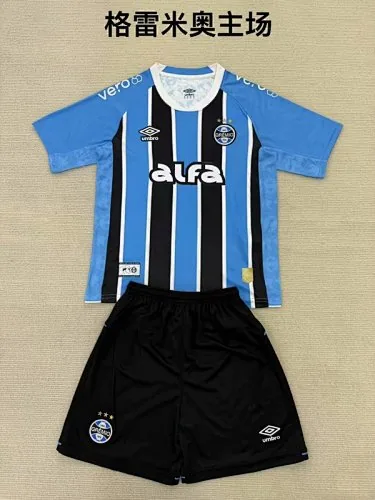 25-26 Gremio Home Kids Soccer Jerseys