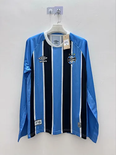 25-26 Gremio Home Long Sleeve Soccer Jerseys