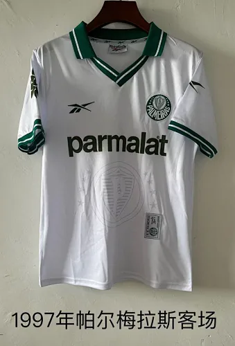 Maillots de football rétro à l'extérieur du Palmeiras de 1997