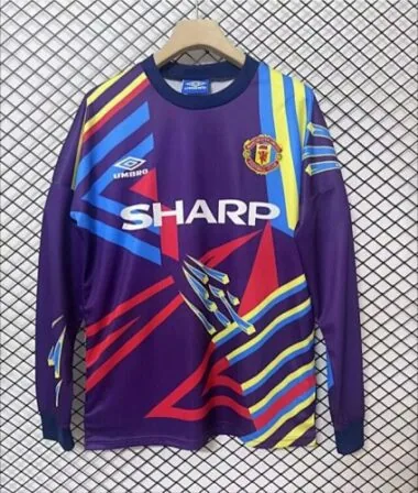 1992/93 M-anchester U-nited Goalkeeper Retro Long Sleeve Soccer Jerseys