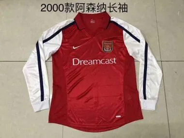 Camisolas de futebol retro do Arsenal para jogos em casa de 2000