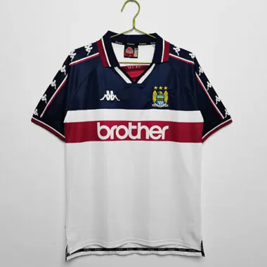 1997/98 Manchester City Away Retro Soccer Jerseys