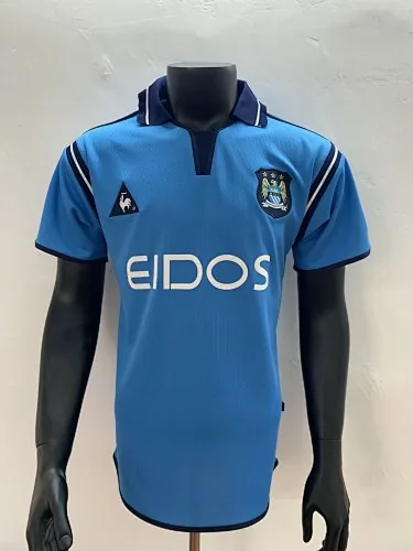 2001/02 Manchester City Home Retro Soccer Jerseys