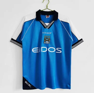 99/01 Manchester City Home Retro Soccer Jerseys